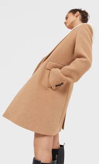 Stradivarius Базовое Пальто Женская Коллекция Бежевый S