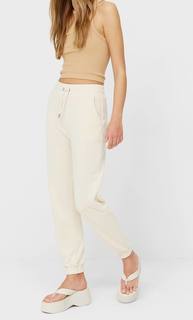 Stradivarius Спортивные Брюки Из Мягкой Ткани Женская Коллекция Ванильный L