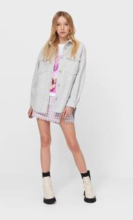 Stradivarius Футболка «Мишка» Ко Дню Святого Валентина Женская Коллекция Белый Xl
