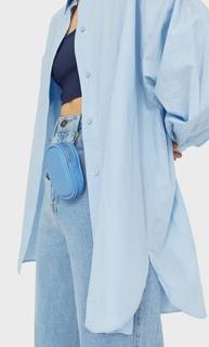 Stradivarius Кошелек Для Монет С Карабином Женская Коллекция Синий 103