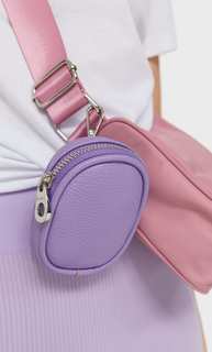 Stradivarius Кошелек Для Монет С Карабином Женская Коллекция Пурпурный 103