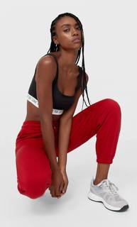 Stradivarius Спортивные Брюки Из Мягкой Ткани Женская Коллекция Красный Xs