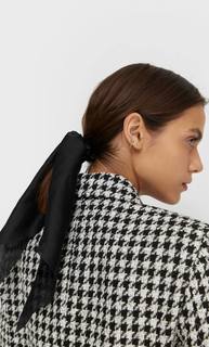 Stradivarius Резинка Для Волос С Бантом Женская Коллекция Черный 103