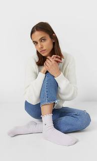 Stradivarius Носки С Вышивкой «Ромашки» Женская Коллекция Multicolor 103