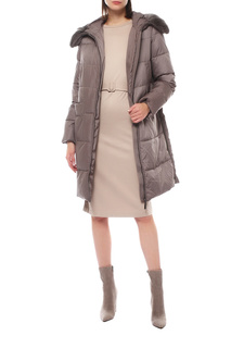 Пуховик-пальто женский LE MONIQUE 236574000 бежевый 50