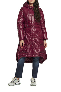 Пуховик-пальто женский D`imma 2126 красный 44