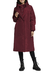 Пальто женское D`imma 2123 красное 64-170