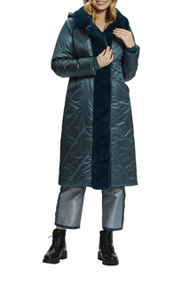 Пальто женское D`imma 2122 зеленое 58-170