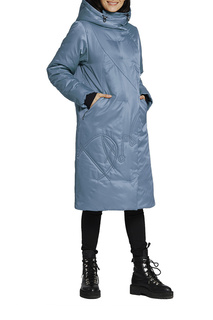 Пальто женское D`imma 2118 голубое 54-170