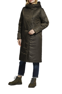 Пальто женское D`imma 2118 коричневое 50-170