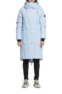 Пуховик-пальто женский D`imma 2113 голубой 50-170