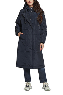 Пальто женское D`imma 2123 синее 42