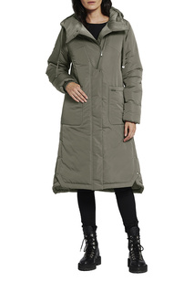 Пальто женское D`imma 2121 зеленое 48-170