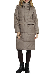 Пальто женское D`imma 2125 бежевое 56