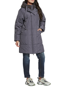 Пальто женское D`imma 2115 фиолетовое 56-170