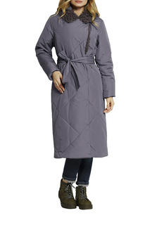 Пальто женское D`imma 2116 фиолетовое 48-170