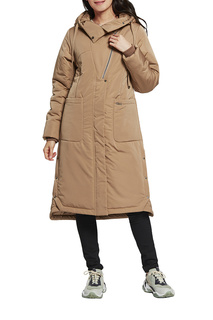 Пальто женское D`imma 2121 бежевое 56-170