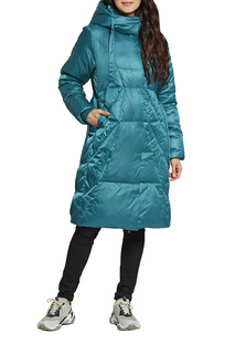 Пальто женское D`imma 2119 зеленое 46-170