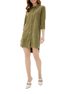 Платье-рубашка женское SHELTER КТ-197 зеленое 42