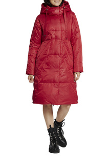 Пальто женское D`imma 2119 красное 58-170
