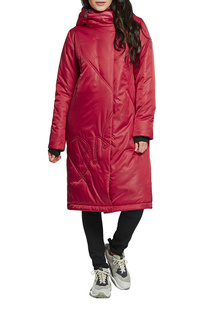 Пальто женское D`imma 2118 красное 50-170