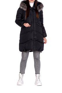 Пуховик-пальто женский RIO VERTI R1202/1FUR158 черный 42