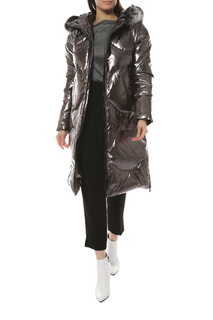 Пуховик-пальто женский RIO VERTI 1227FURO401 серый 36