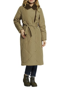 Пальто женское D`imma 2116 зеленое 60-170