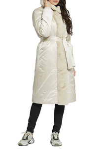 Пальто женское D`imma 2122 бежевое 64-170