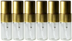 Флаконы для духов Aromaprovokator стекло, спрей металл 2 ml набор 6 шт