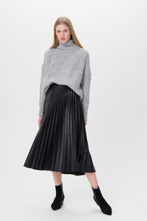 Юбка женская Vilatte D26.397 черная 46