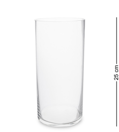 Ваза-цилиндр стеклянная 25 см (Неман) NM-27707