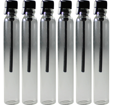 Пробники (фиолки) Aromaprovokator для духов 0,5 ml крышка черная набор 100 шт