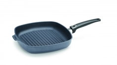 Сковорода-гриль литая квадратная Diamond Lite Induction 628-1DPI h-4, 28x28 см Woll