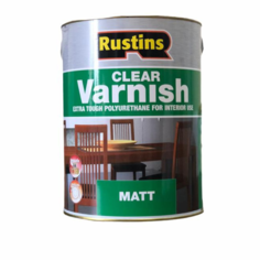 Полиуретановый лак Rustins / Poly Varnish Matt Clear (Матовый) 5л