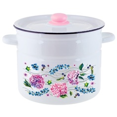 Кастрюля эмал цил Hortensia 9,0л ТМ Appetite