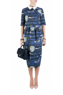 Повседневное платье женское STELLA JEAN 84225 синее 42