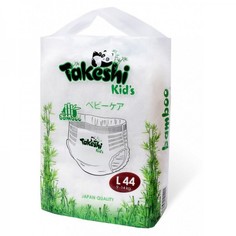 Подгузники-трусики для детей бамбуковые Takeshi Kids L (9-14 кг), 44 шт.