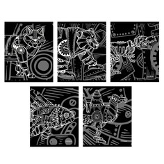 Тетрадь Listoff ZOO Роботы (А5,скрепка,клетка,48л.) ТКФ487227