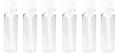 Пробники (фиолки) Aromaprovokator для духов 0,5 ml крышка белая набор 100 шт