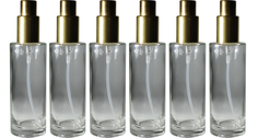 Флаконы для духов Aromaprovokator 50 ml спрей металл золото без крышки набор 6 штук