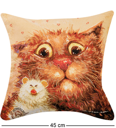 Подушка гобеленовая "Кошки-мышки" 45х45 Artangels