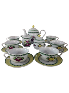 Чайный сервиз "Роза" 17/6 ; декор "Фрукты" Thun 1794 A.S.