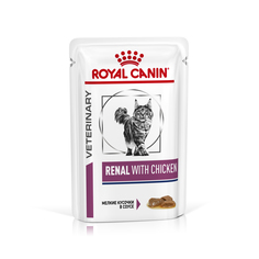 Влажный корм для кошек ROYAL CANIN Vet Diet Renal, курица, 85г