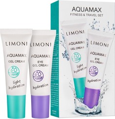Набор Aquamax Fitness &Travel Set (Гель-крем 25 мл и Крем для век 25 мл) Limoni