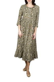 Повседневное платье женское ODEKS-STYLE OD6-2-1-286 зеленое 46