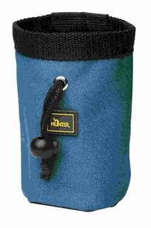 Сумочка для лакомств для собак HUNTER Basic, простая, синяя, 13,5х9х9 см