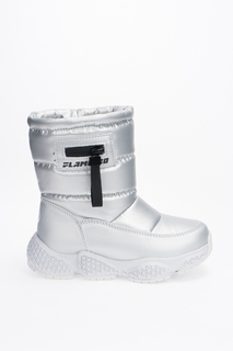 Дутики Flamingo для девочек цв. серебристый р-р. 27