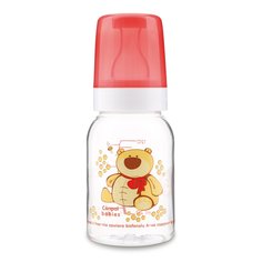 Бутылочка тритановая с силиконовой соской 120 мл Cheerful animals мишка Canpol Babies