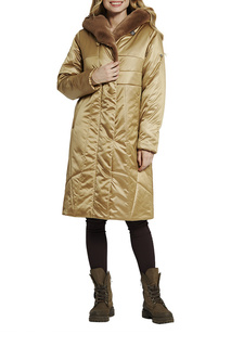 Пальто женское D`imma 2105 бежевое 50-170